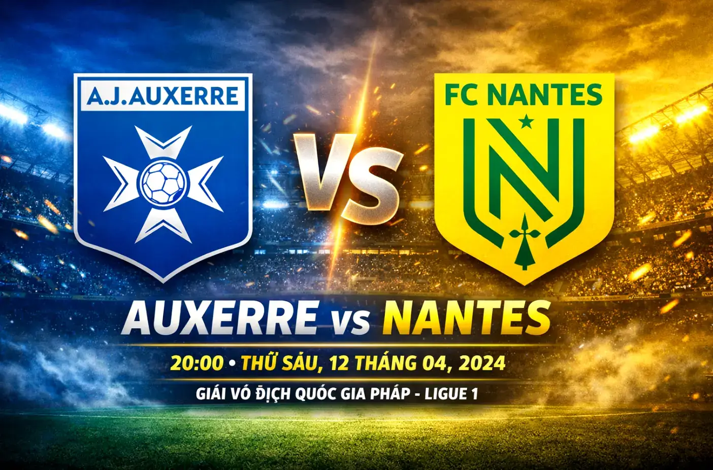 Nhận định Auxerre vs Nantes: Kịch bản chặt chẽ và bài toán hiệu quả ở Ligue 1