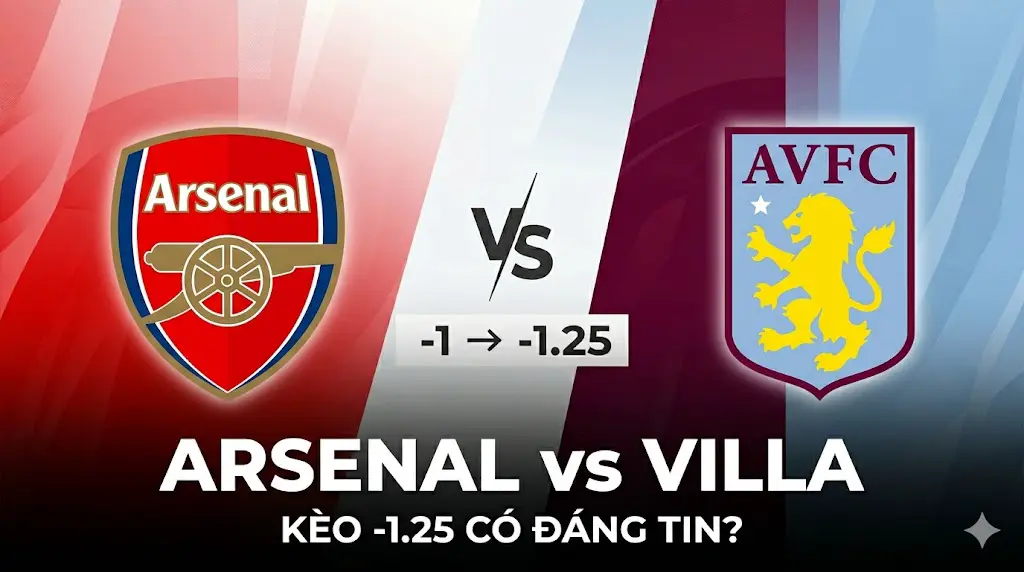 Soi kèo Arsenal vs Aston Villa (13/04): Kèo chấp -1.25 có phải bẫy nhà cái?
