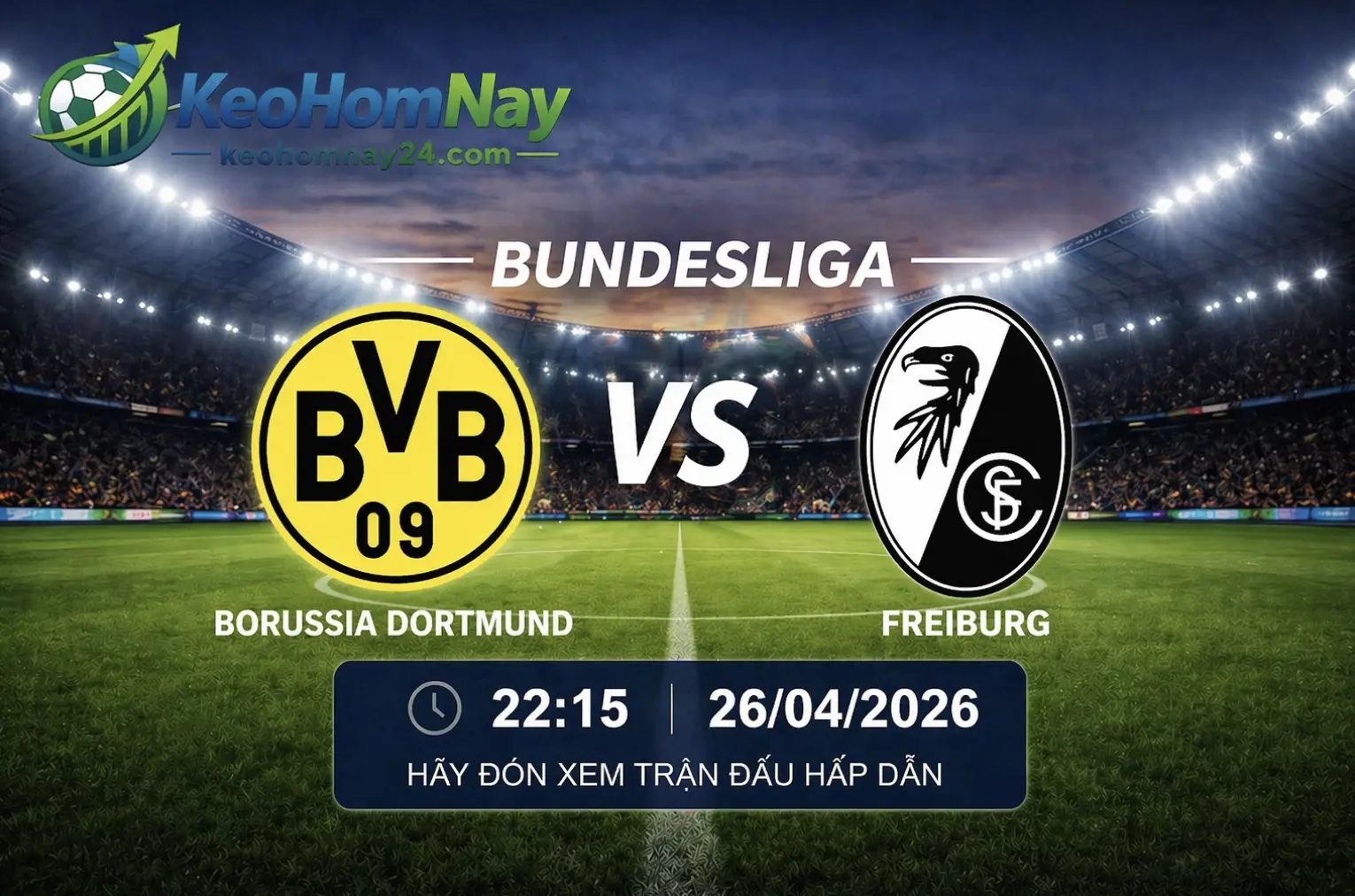 Dortmund vs Freiburg 26/04: Chủ nhà áp đảo nhưng bẫy kèo nhà cái vẫn tiềm ẩn